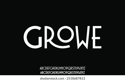 Minimal Design Modern abstract digital alphabet font. Minimal technology typography, Creative urban sport fashion futuristic font and with numbers.