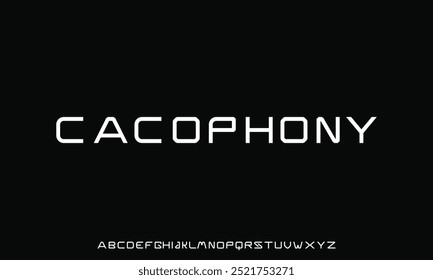 Minimal Design Modern abstract digital alphabet font. Minimal technology typography, Creative urban sport fashion futuristic font and with numbers.