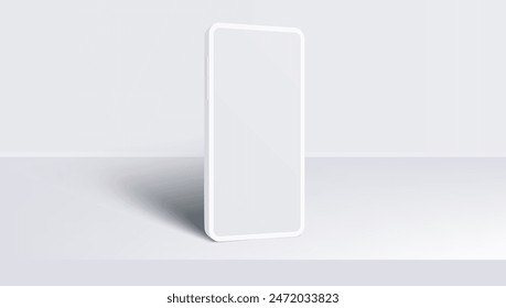 Minimal Design Modern Mockup Smartphone For Presentation. EPS10 Vector
