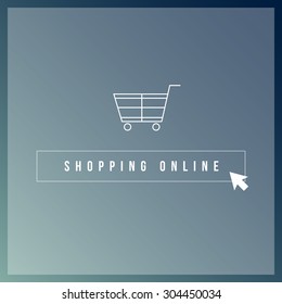 Minimal Design Online Shopping Concept