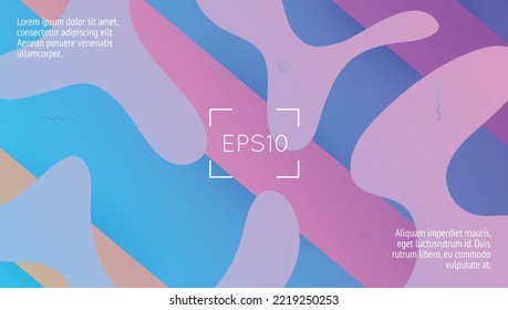 Minimal Design. Pink Hipster Flyer. Business Geometry. Digital Background. Graphic Frame. Dynamic Journal. Flow Landing Page. Color Rainbow Shape. Lilac Minimal Design