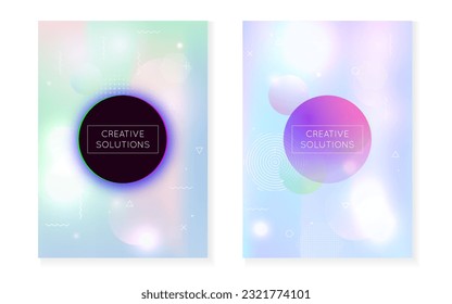 Minimal Design. Retro Vector. Memphis Dots. Motion Flyer. Minimalist Background. Soft Multicolor Composition. Violet Light Shape. Gradient Texture. Purple Minimal Design