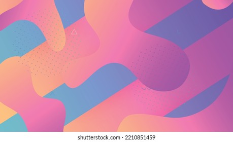 Minimal Design. Technology Presentation. Flow Gradient Layout. Purple Trendy Flyer. Cool Landing Page. Neon Background. Memphis Paper. Digital Shapes. Lilac Minimal Design