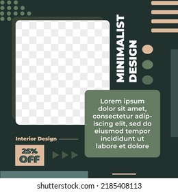 Minimal Design Template. Suitable for social media posts and web ads.