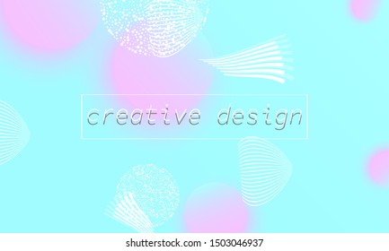 Minimal design. Trendy gradient colors. Fluid shapes. Vector illustration.