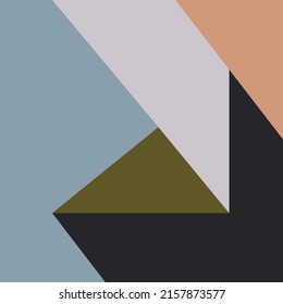 Diseño mínimo vectorial de bloques de color abstracto de fondo geométrico