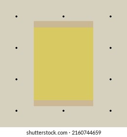 Minimal design vector abstract color block geometric background