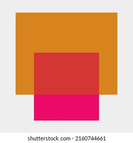 Minimal design vector abstract color block geometric background