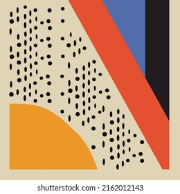 Minimal design vector abstract color block geometric background