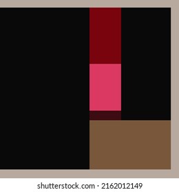 Minimal design vector abstract color block geometric background