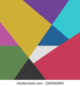 Diseño mínimo vectorial de bloques de color abstracto de fondo geométrico