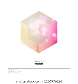 Minimal Design,Bokeh background in Polygonal Design.