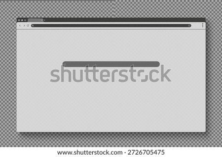 Minimal desktop browser window mockup. Search bar clean UI template. Website  app landing pages, UX design, product demos, SEO marketing banners and interface prototyping projects modern layouts.
