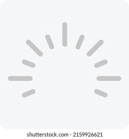 Minimal Dialer Dashes Icon Concept Flat Illustration 