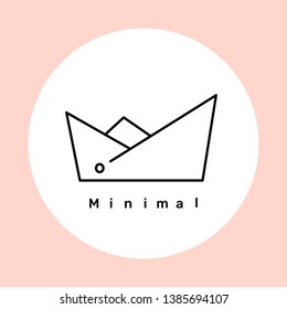 Vector de diseño de logotipo de diamante mínimo