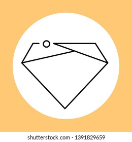 Vector de diseño de logotipo de diamante mínimo