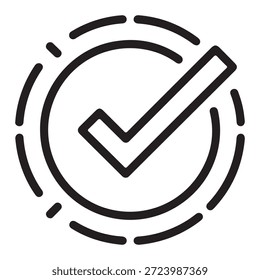 Minimales digitales Automatisierungssymbol für UI-Dashboards, Software-Workflows, Systemlogik und Technologiepräsentationen. Bearbeitbare Vektorgrafik.
