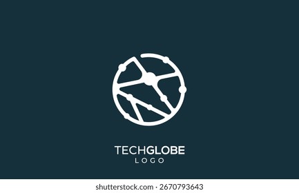 Tecnologia digital mínima Logotipo mundial	