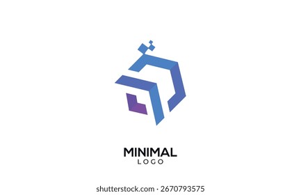 Mínimo digital seta para cima logotipo, Crescimento e design de logotipo de sucesso	