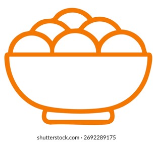 Minimal dining icon suitable for food or kitchen projects