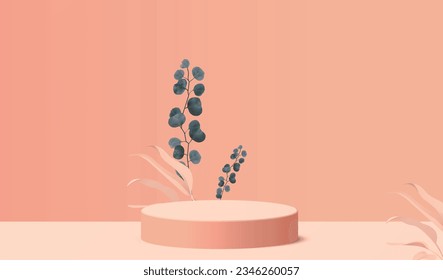 Minimal Display Podium Design - 3D Render for Mockup and Product Presentation