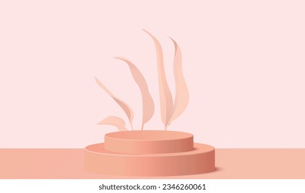 Minimal Display Podium Design - 3D Render for Mockup and Product Presentation