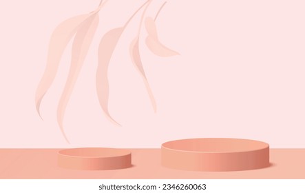 Minimal Display Podium Design - 3D Render for Mockup and Product Presentation