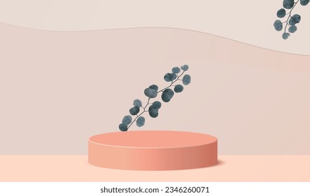 Minimal Display Podium Design - 3D Render for Mockup and Product Presentation