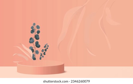 Minimal Display Podium Design - 3D Render for Mockup and Product Presentation