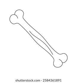 Minimal Dog Bone Art Design 