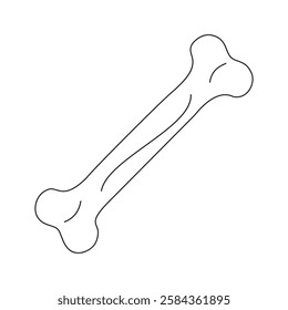 Minimal Dog Bone Art Design 