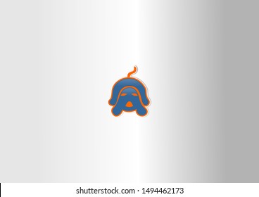 Minimal dog logo. Cute minimal dog logo. 