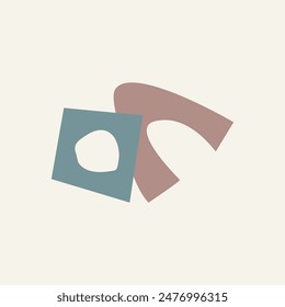 Minimal doodle frame vector element