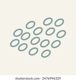 Minimal doodle frame vector element