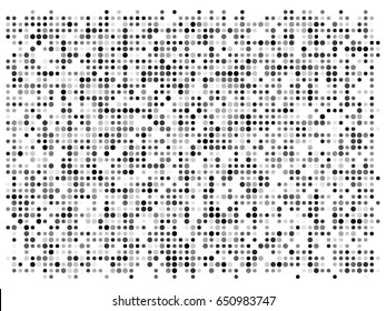 Minimal Dots Wallpaper. Vector Monochrome Pixel Background. Elegant Stripe Ornament.