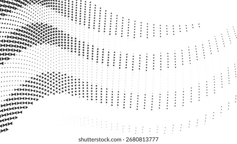 Textura de fondo retro monocromo abstracto de la onda punteada mínima del medio tono para los carteles, los volantes, los cómics y el uso del diseño digital