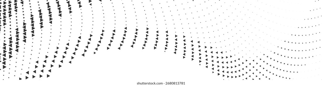 Textura de fondo retro monocromo abstracto de la onda punteada mínima del medio tono para los carteles, los volantes, los cómics y el uso del diseño digital