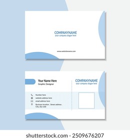 Minimal double sided business card design