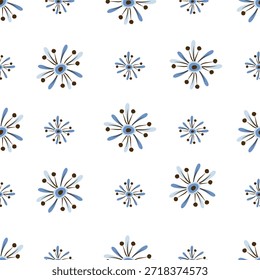 Patrón minimalista y dibujado, flor Abstractas. flores, flor, motivo boho. Vector botánico. print.Art deco patrón sin fisuras texturas de flores de fondo botánico.
