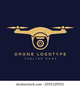 A minimal drone logo design