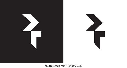 Minimal DT logo. Icon of a TD letter on a luxury background. Logo idea based on the DT monogram initials. Professional variety letter symbol and TD logo on black and white background.