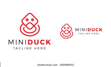 Minimal Duck Premium Logo Template