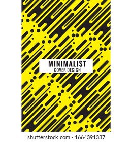 Minimal dynamic covers design with color simple line. Geometric rounded shapes