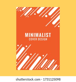 Minimal dynamic covers design with color simple line. Geometric rounded shapes