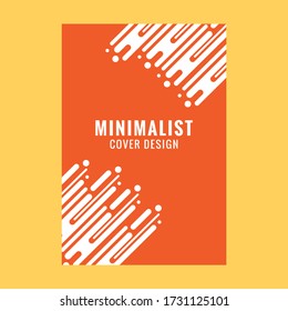 Minimal dynamic covers design with color simple line. Geometric rounded shapes