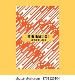 Minimal dynamic covers design with color simple line. Geometric rounded shapes