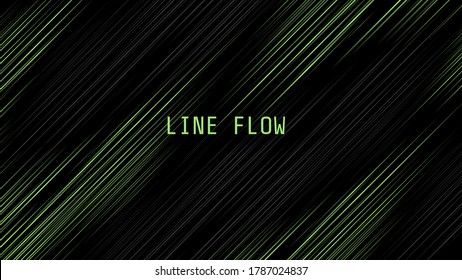 Minimal dynamic covers design with color simple line. Green striped background for poster, flyer. Motion speed background in duotone color.