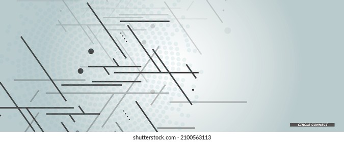 Diseño dinámico mínimo. Gráficos vectoriales de líneas de conexión en segundo plano. Banner abstracto moderno. Diseño de la tecnología de textura