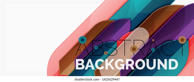 Minimal dynamic geometric vector background