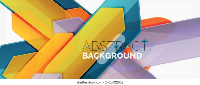 Minimal dynamic geometric vector background